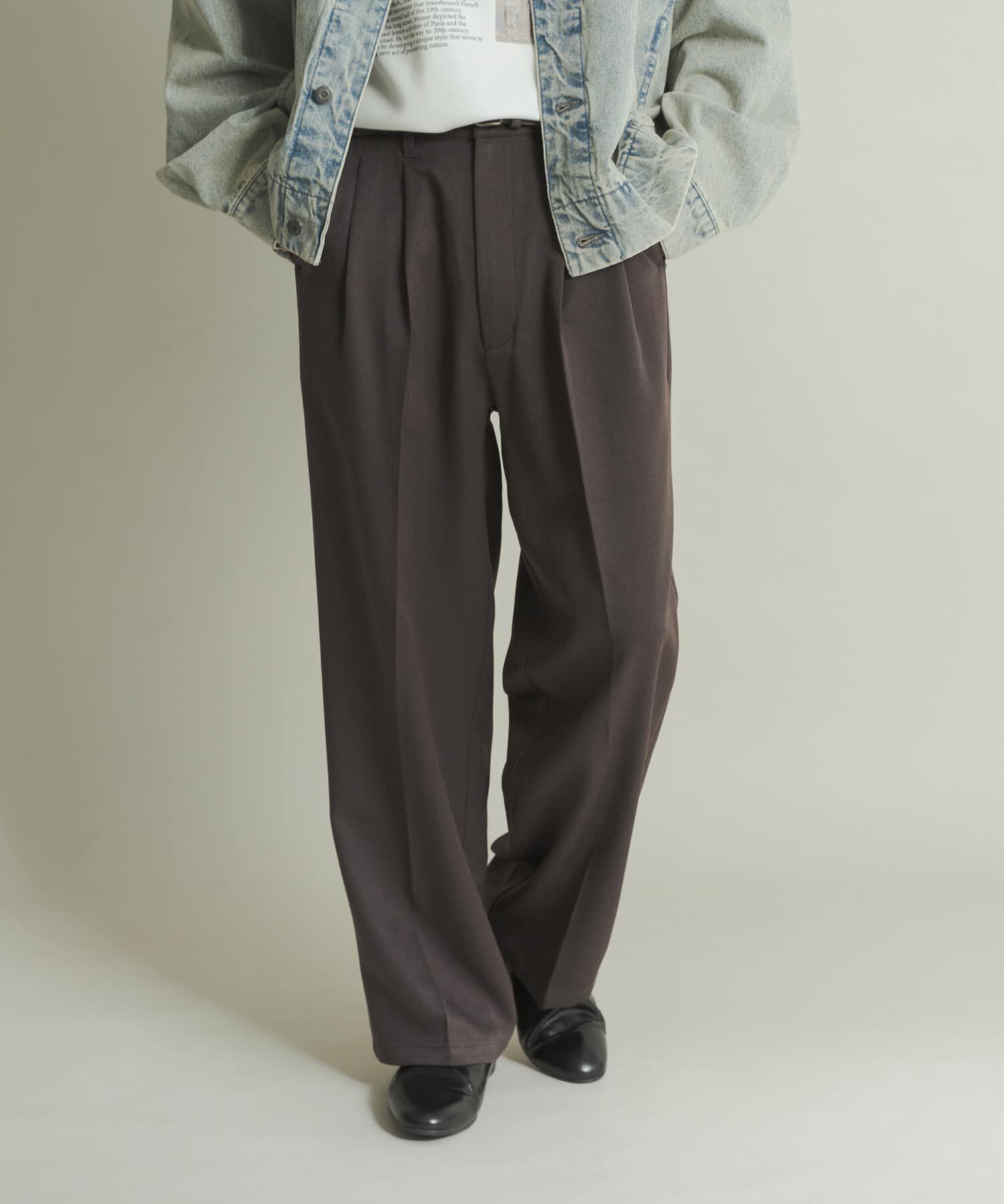 SENSE OF PLACE by URBAN RESEARCH「ウールライクダブルタックワイドパンツ」|その他|