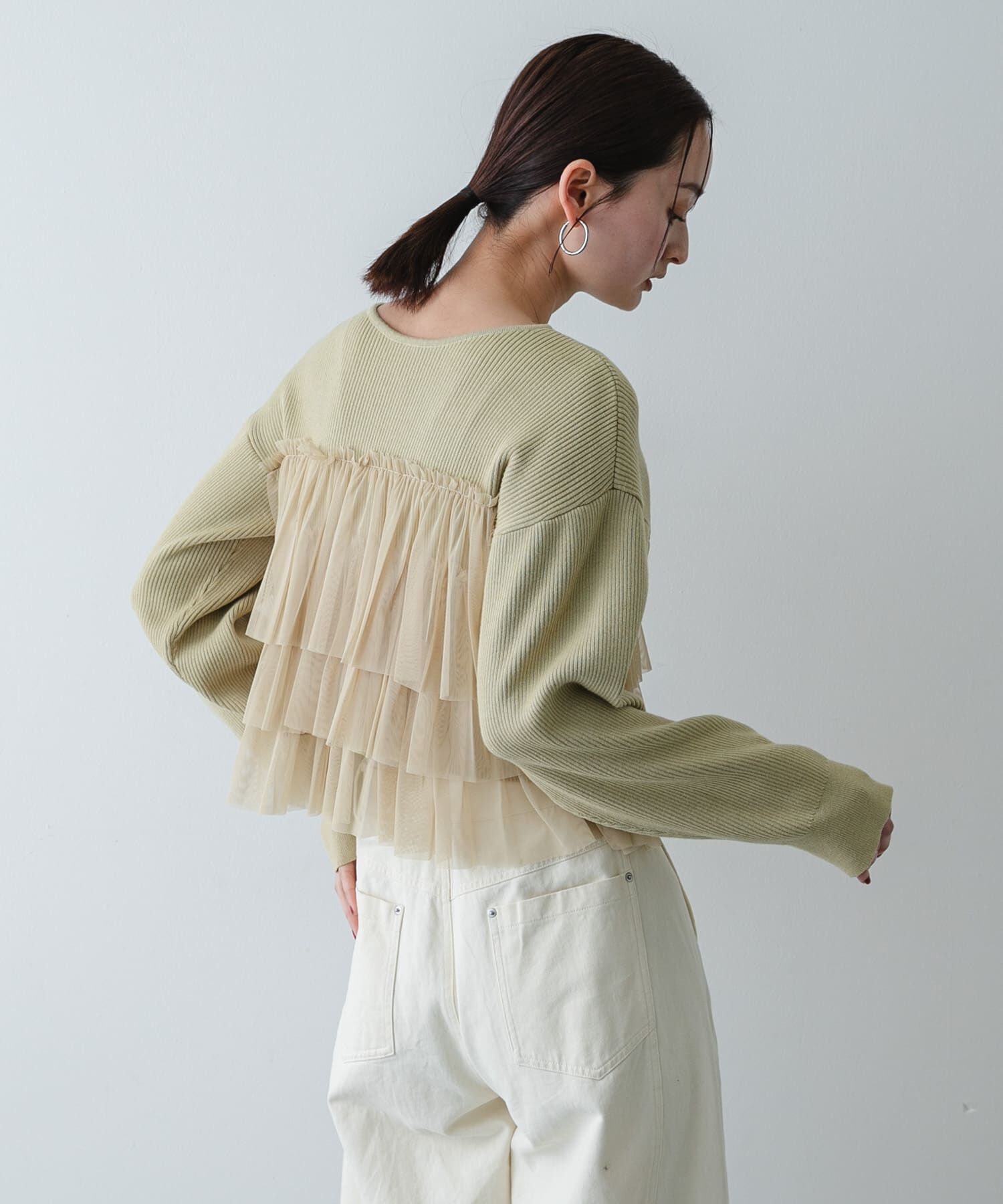 SENSE OF PLACE by URBAN RESEARCH「『洗濯可』ダブルジップフリルニットカーディガン」|ニット・セーター|