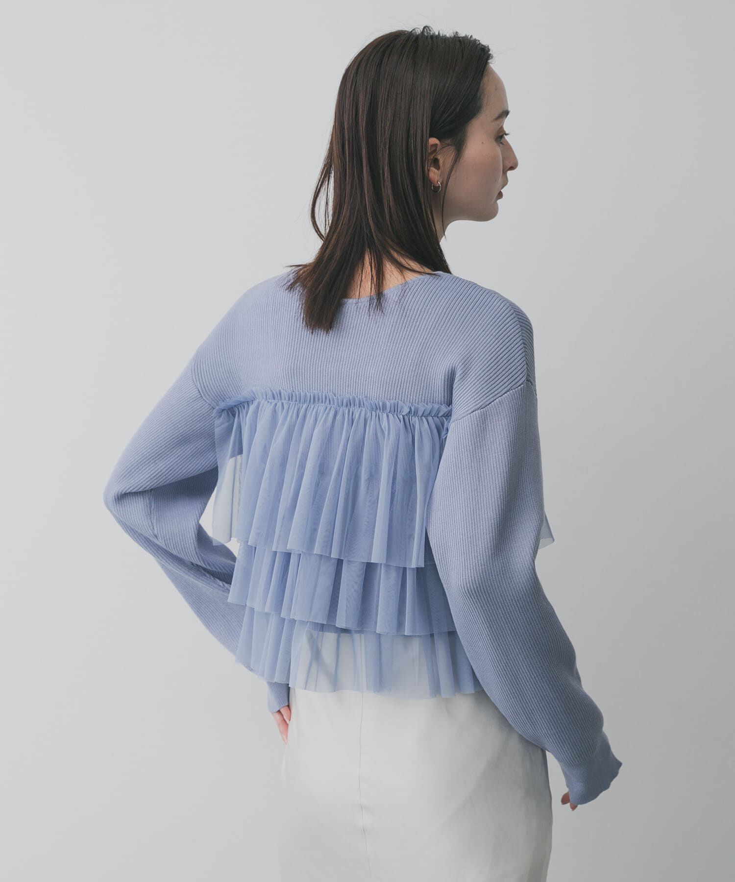 SENSE OF PLACE by URBAN RESEARCH「『洗濯可』ダブルジップフリルニットカーディガン」|ニット・セーター|