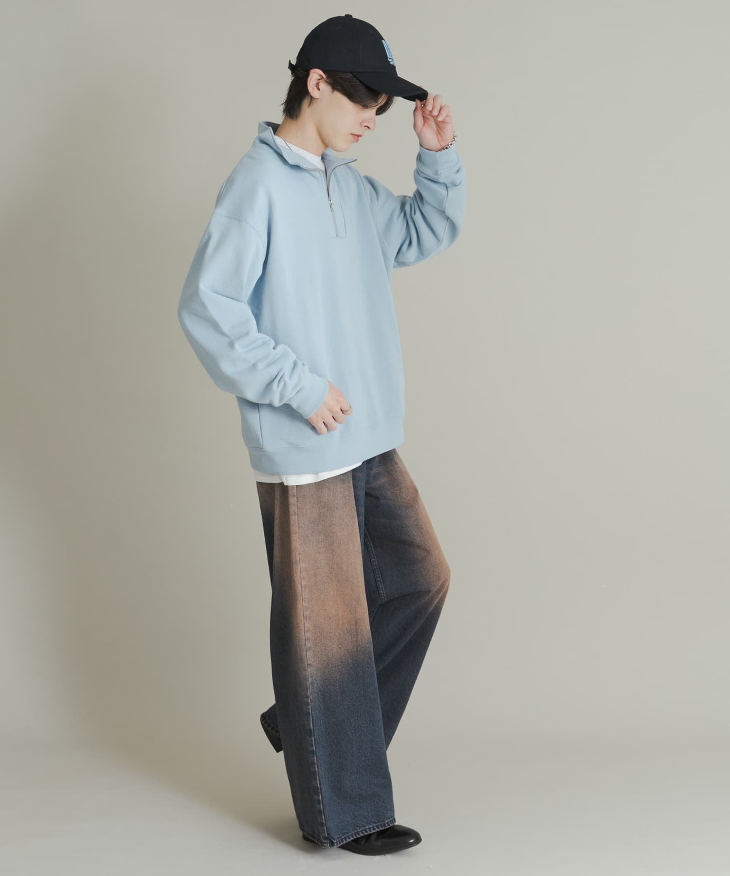 SENSE OF PLACE by URBAN RESEARCH「『一部WEB限定カラー』ハーフジップロングスリーブスウェット」|スウェット・ジャージ|