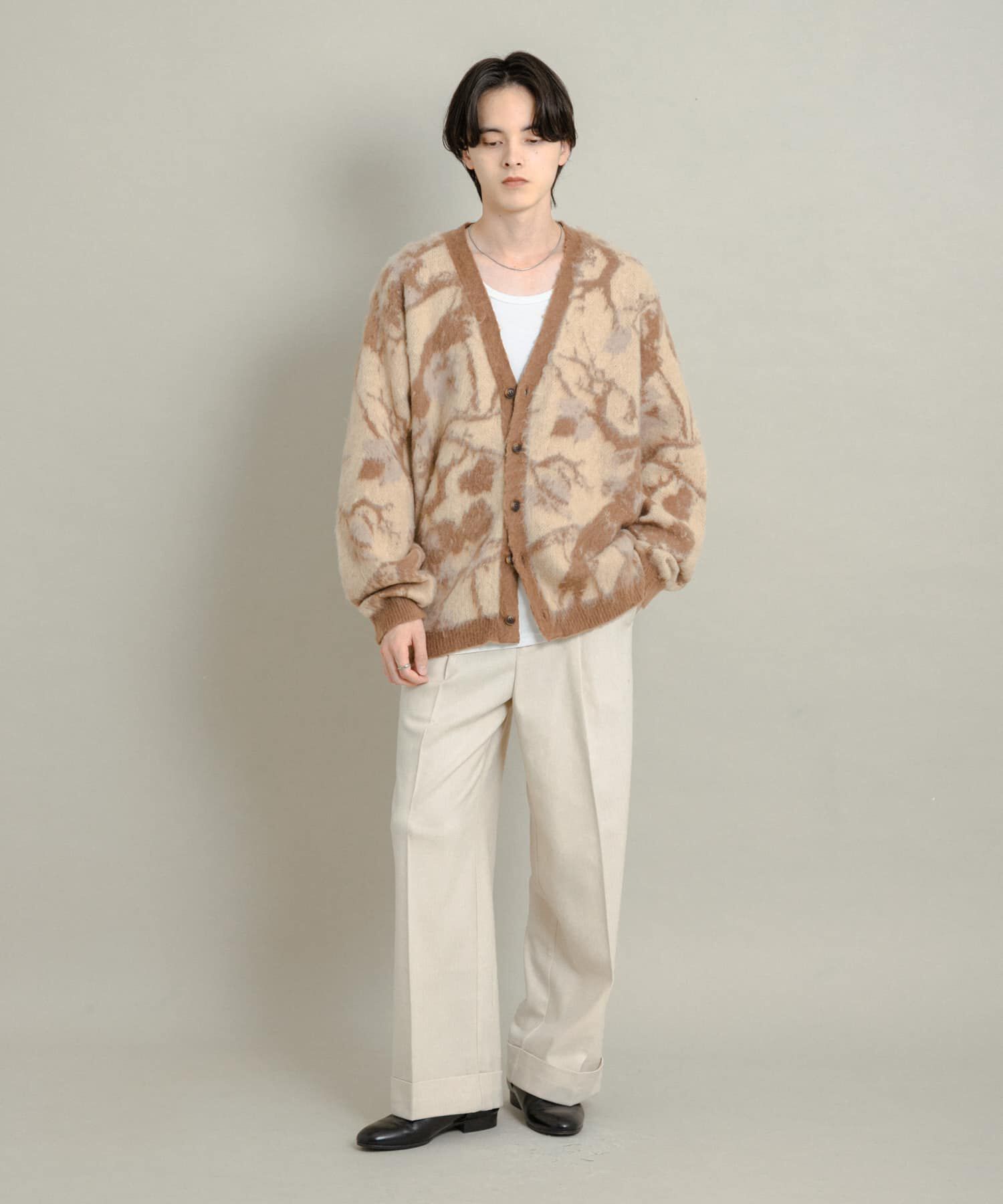 SENSE OF PLACE by URBAN RESEARCH「ツリーカモニットカーディガン」|ニット・セーター|