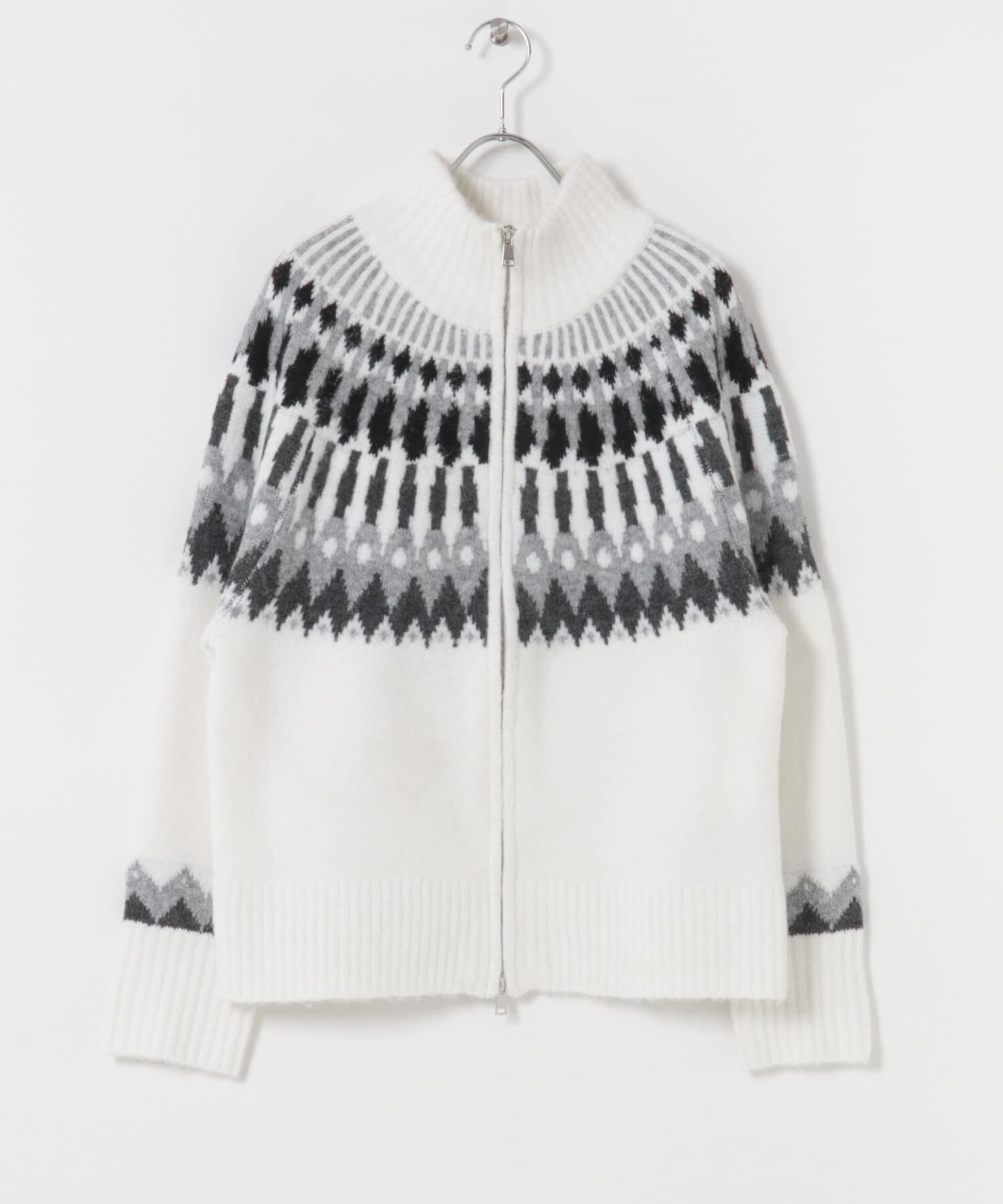 SENSE OF PLACE by URBAN RESEARCH「『洗濯可』ノルディックジップセーター」|ニット・セーター|