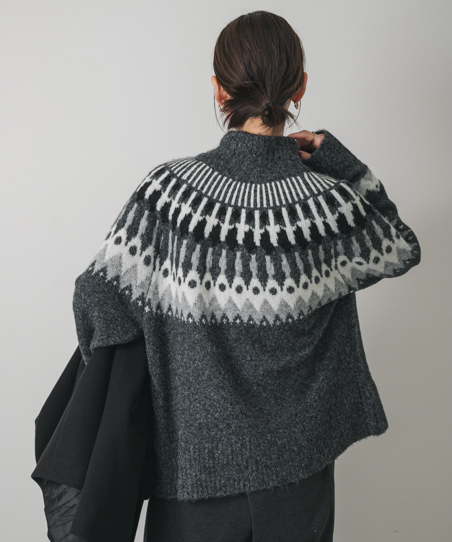 SENSE OF PLACE by URBAN RESEARCH「『洗濯可』ノルディックジップセーター」|ニット・セーター|