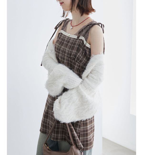 MAJESTICLEGON「ローズモチーフミニキャミワンピース」|ワンピース|