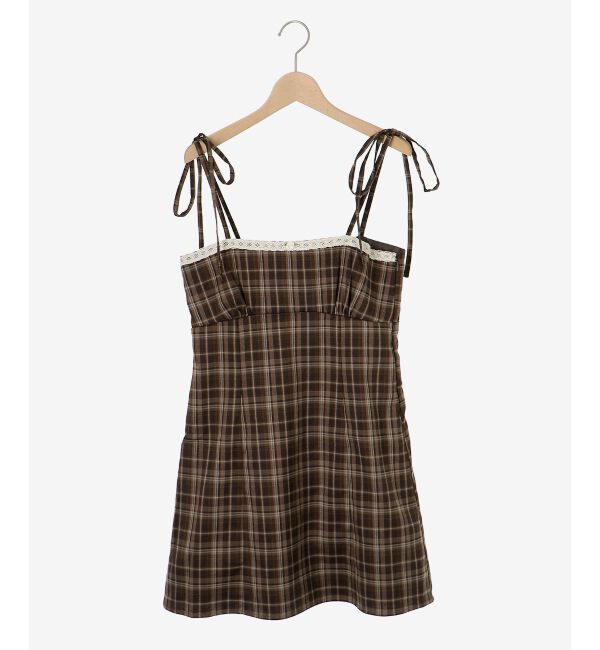 MAJESTICLEGON「ローズモチーフミニキャミワンピース」|ワンピース|