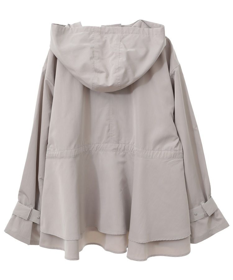 earth music&ecology「ドロストペプラムマウンテンパーカー」|ブルゾン・スタジャン|