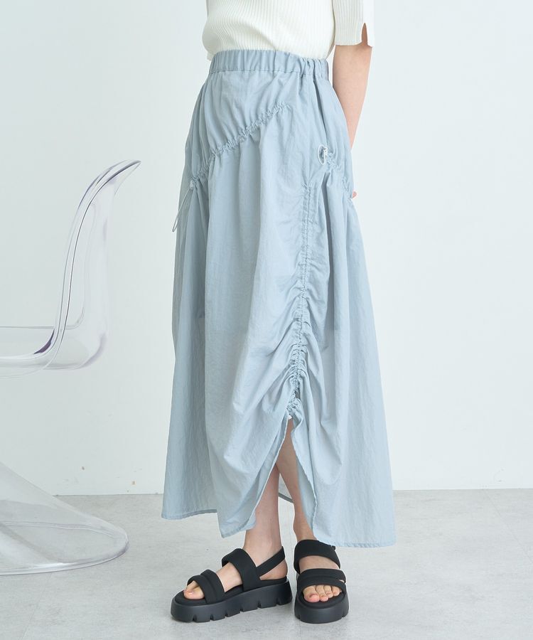 earth music&ecology「ドロストギャザースカート」|スカート|