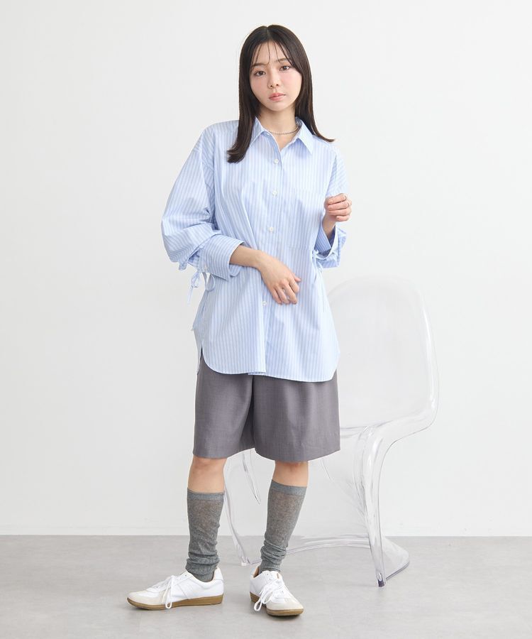 earth music&ecology「バックドロストオーバーシャツ」|シャツ・ブラウス|