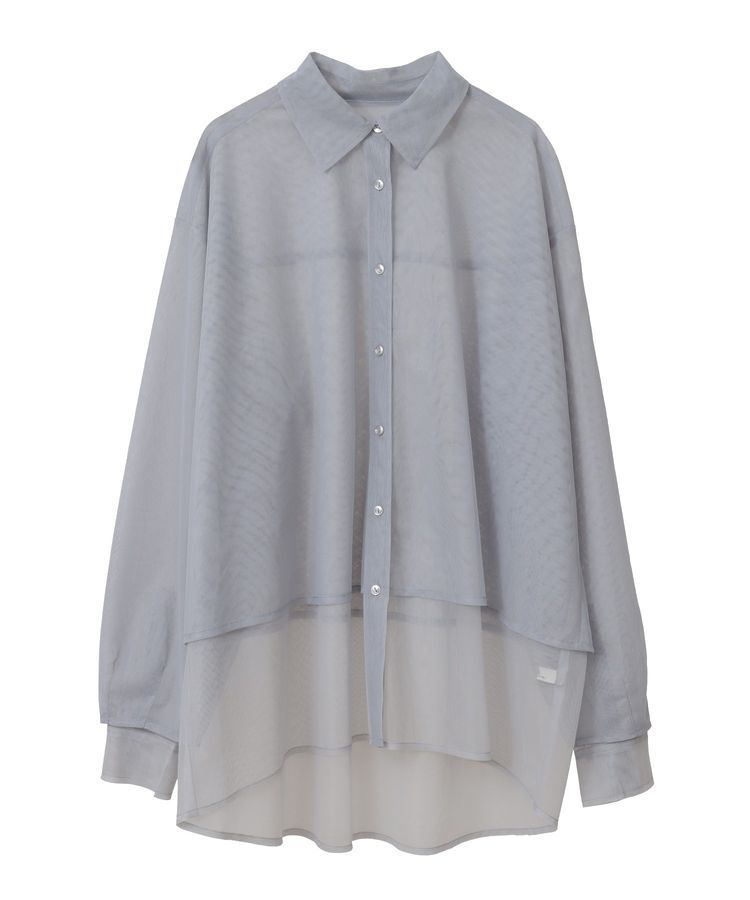 earth music&ecology「チュールレイヤードシャツ」|シャツ・ブラウス|