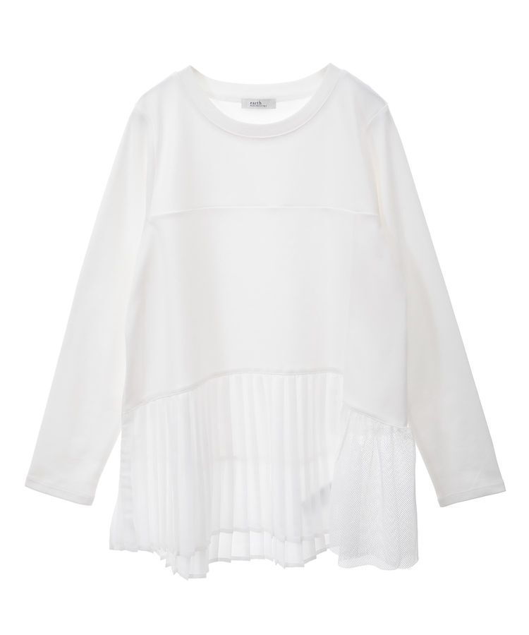 earth music&ecology「プリーツドッキングプルオーバー」|チュニック|