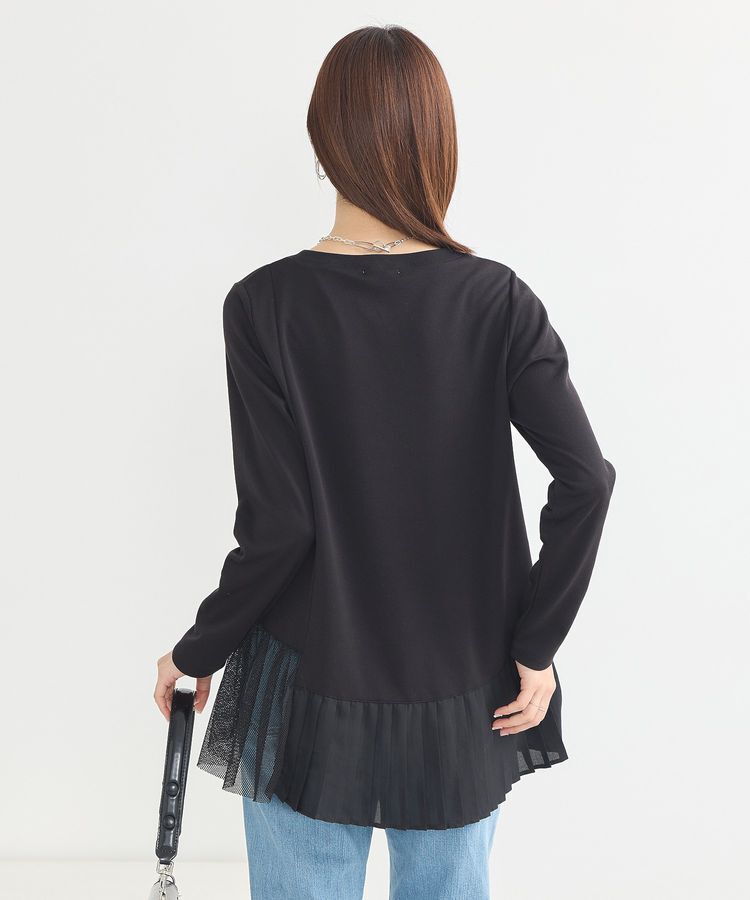 earth music&ecology「プリーツドッキングプルオーバー」|チュニック|