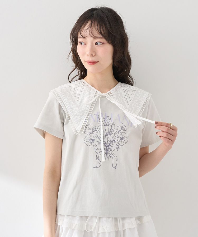 earth music&ecology「セーラーカラーレース付け襟」|その他|