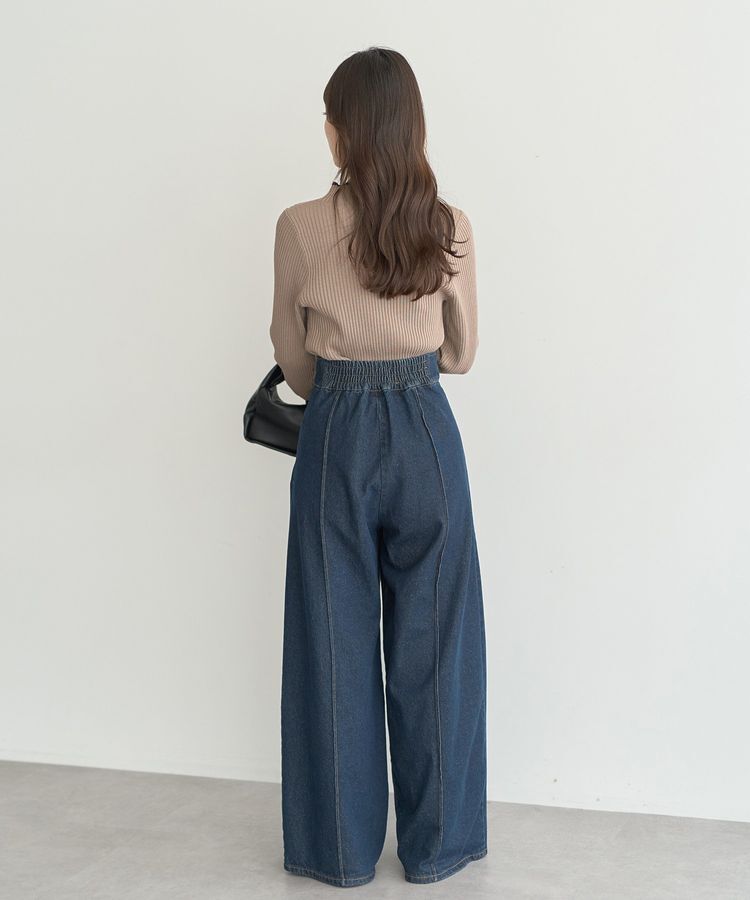 earth music&ecology「ハイネックリブニットプルオーバー」|ニット・セーター|