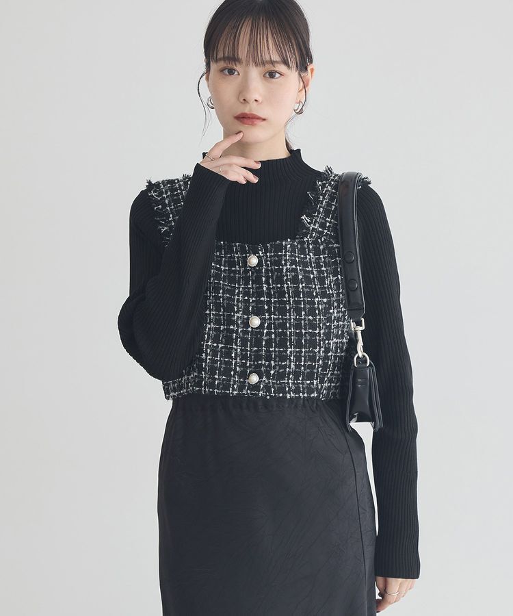 earth music&ecology「ハイネックリブニットプルオーバー」|ニット・セーター|