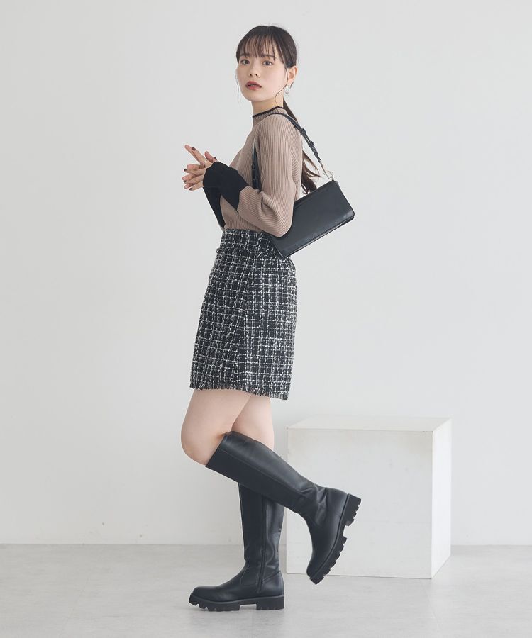 earth music&ecology「ハイネックリブニットプルオーバー」|ニット・セーター|