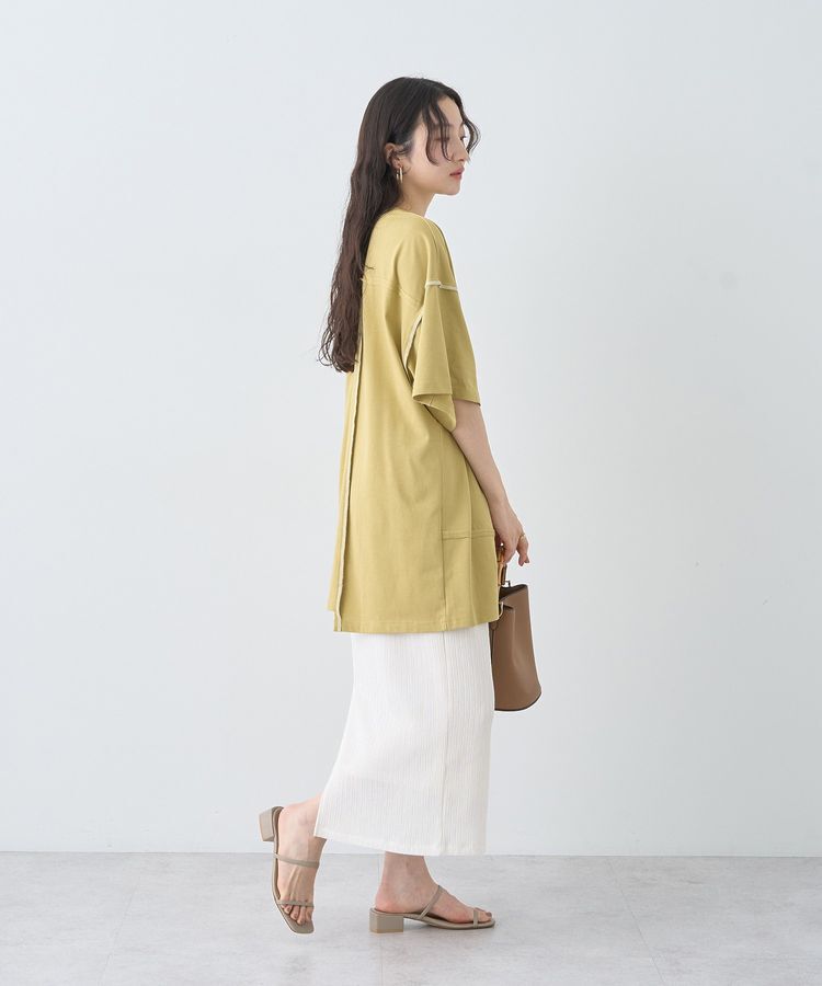 earth music&ecology「ステッチデザインルーズTee」|Tシャツ・カットソー|