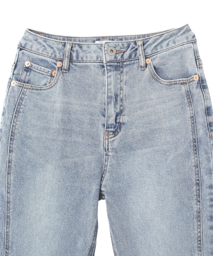 earth music&ecology「切り替えフレアデニムパンツ」|デニム|