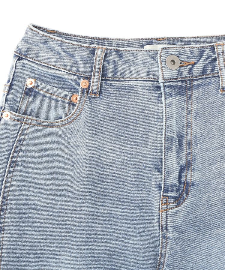 earth music&ecology「切り替えフレアデニムパンツ」|デニム|