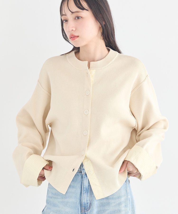 earth music&ecology「フェイクレイヤードカーディガン」|カーディガン|