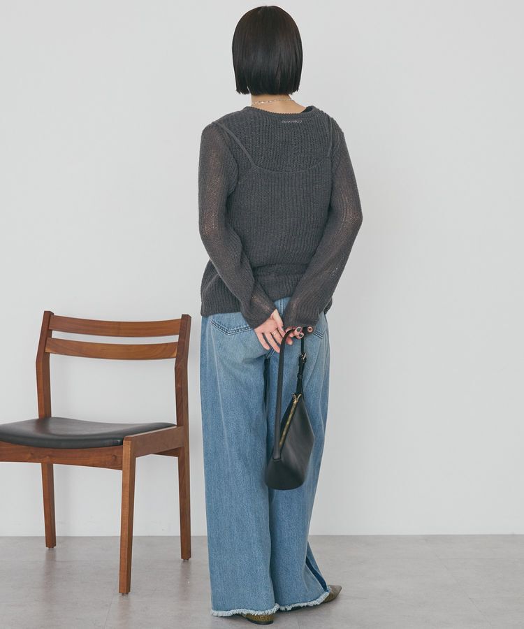 AMERICAN HOLIC「甘編みキャミカーディガンセット」|カーディガン|