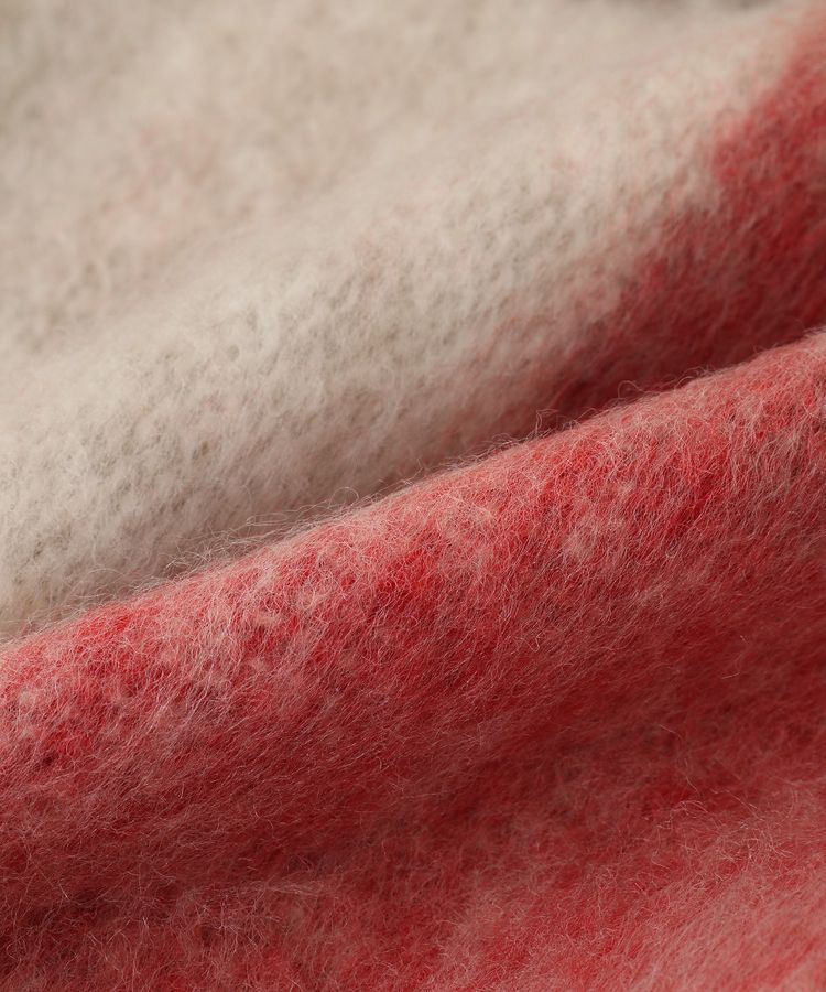 Green Parks「・furry rate グラデーションチェックマフラー」|マフラー|