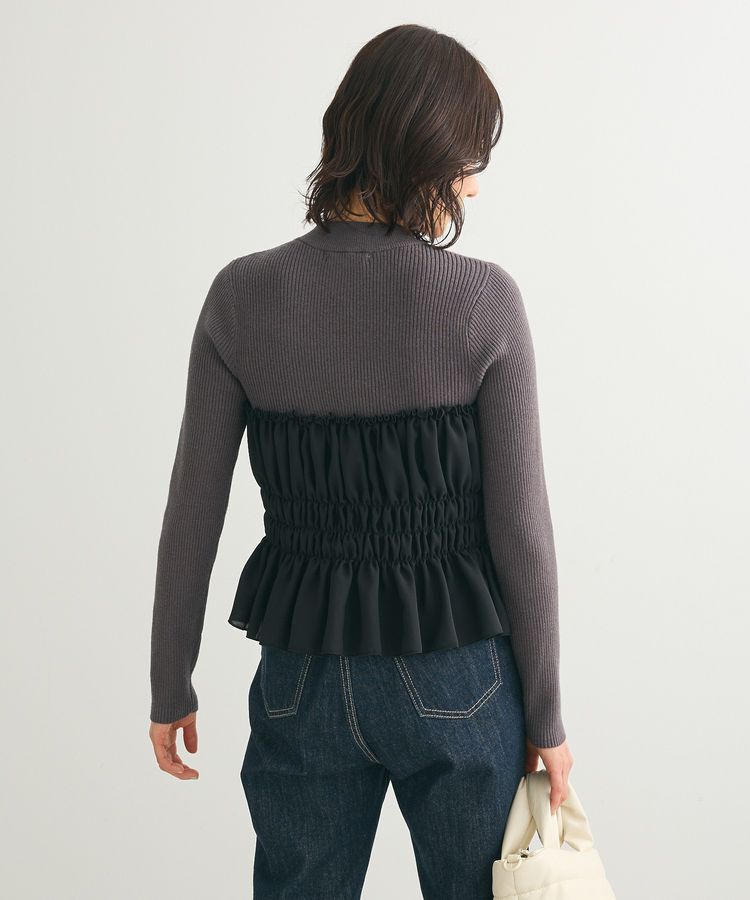 Green Parks「・swing by ビスチェレイヤーハイネックニット」|ニット・セーター|