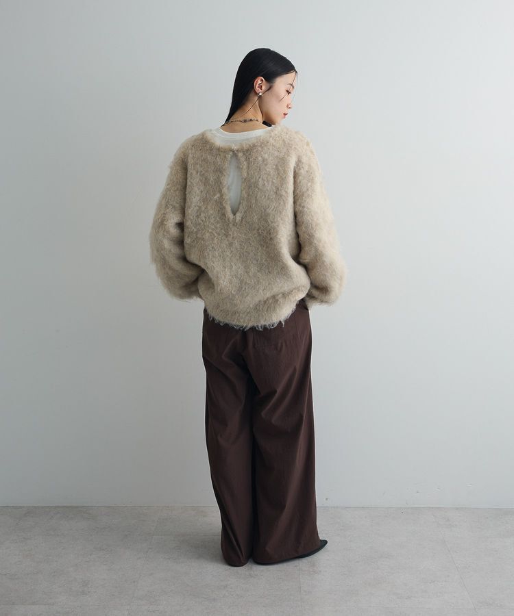 AnriettMusee「前後2wayキーネックシャギーニット」|ニット・セーター|