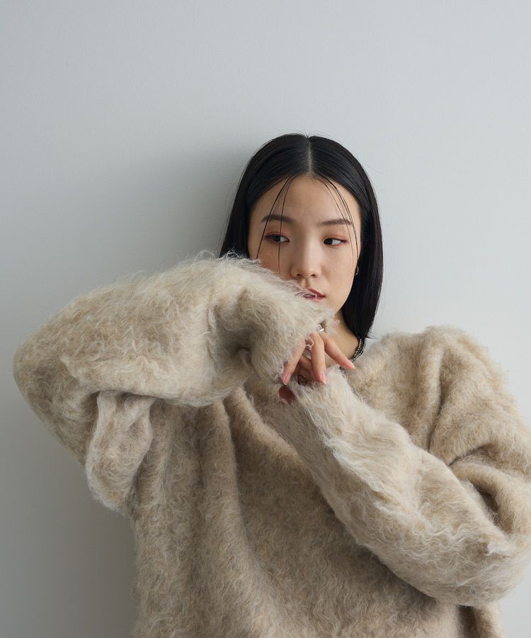 AnriettMusee「前後2wayキーネックシャギーニット」|ニット・セーター|