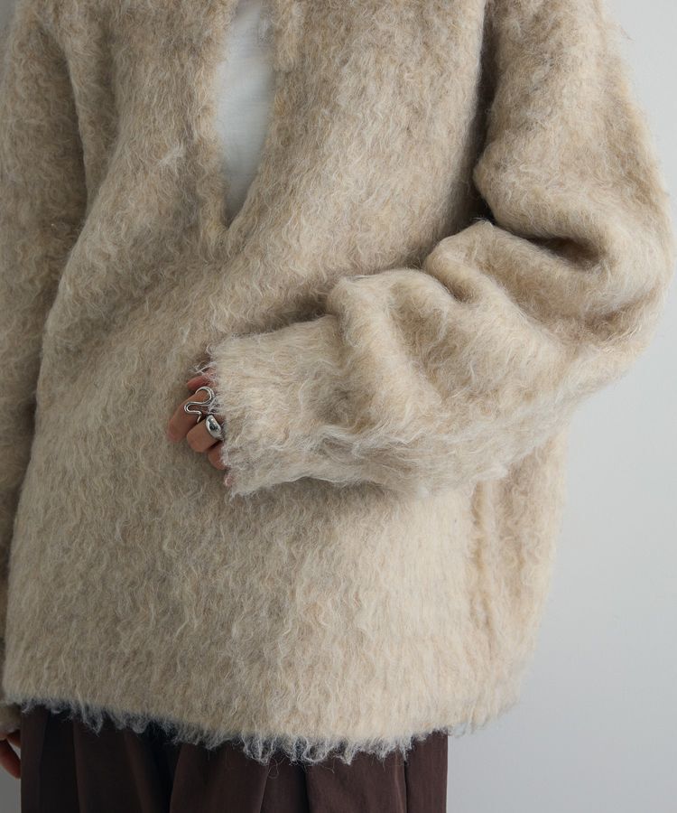 AnriettMusee「前後2wayキーネックシャギーニット」|ニット・セーター|