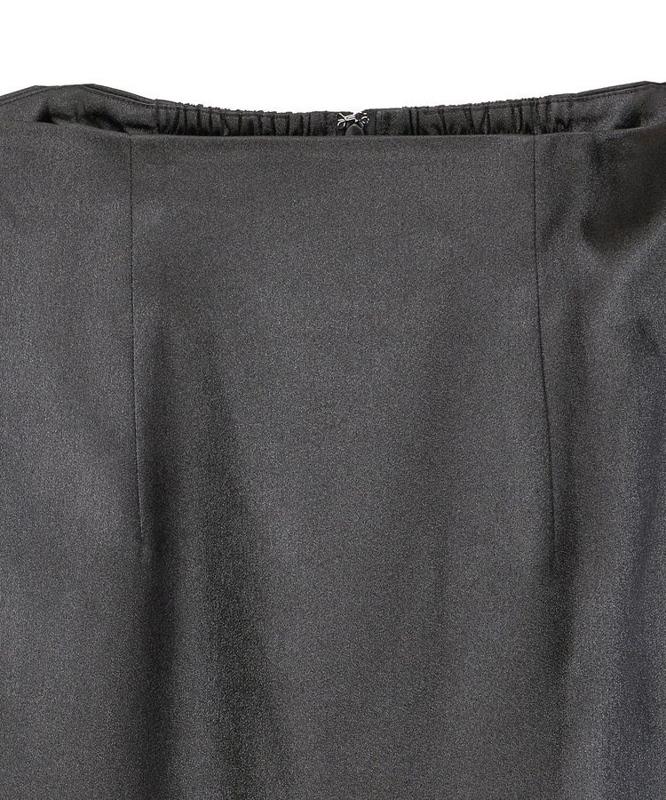 YECCA VECCA「シャイニーロングスカート」|タイト|