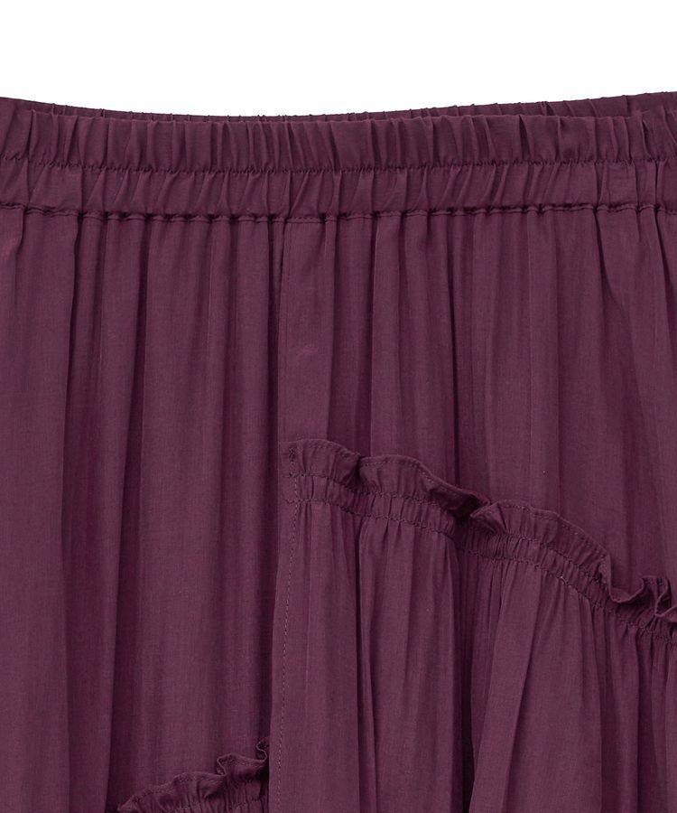 YECCA VECCA「アシンメトリーラッフルスカート」|フレア|