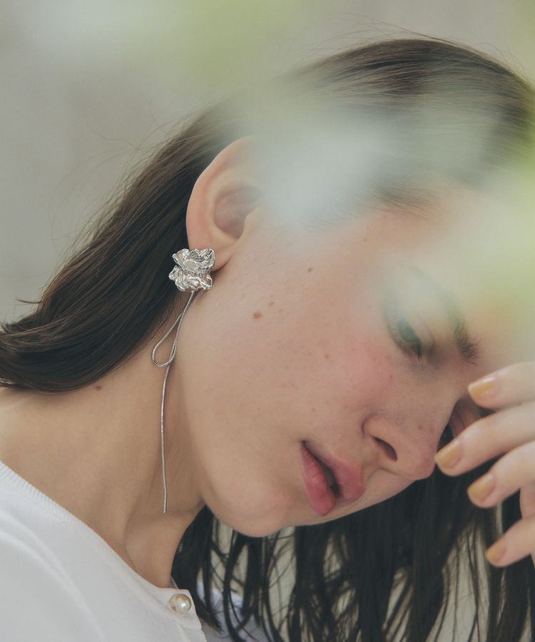 YECCA VECCA「ニュアンスメタルチェーンピアス」|ピアス|