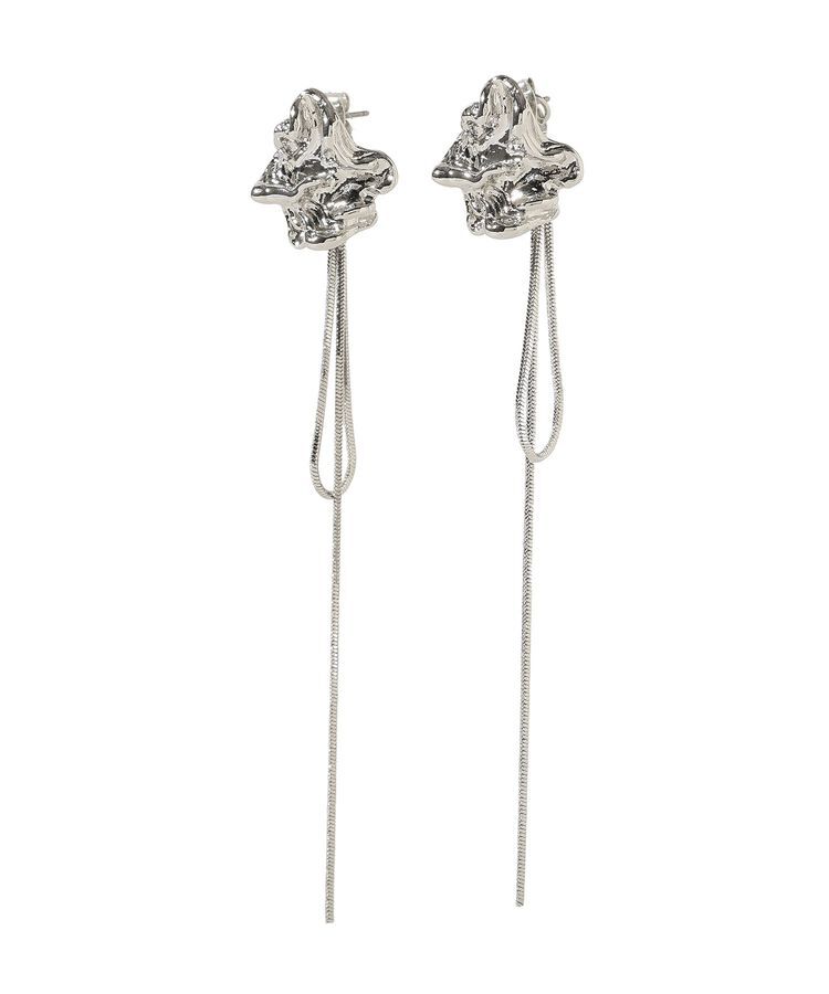 YECCA VECCA「ニュアンスメタルチェーンピアス」|ピアス|