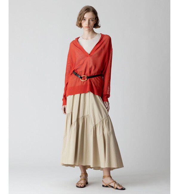 allureville「シアーカノコスキッパーネック プルオーバー」|ニット・セーター|