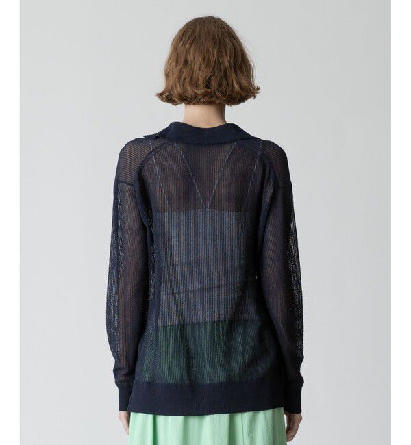 allureville「シアーカノコスキッパーネック プルオーバー」|ニット・セーター|