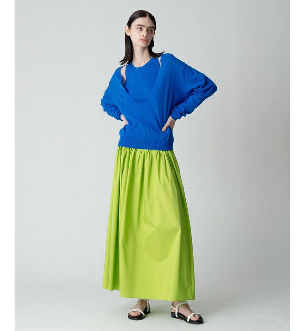 allureville「ディープV ネックレイヤードプルオーバー」|ニット・セーター|