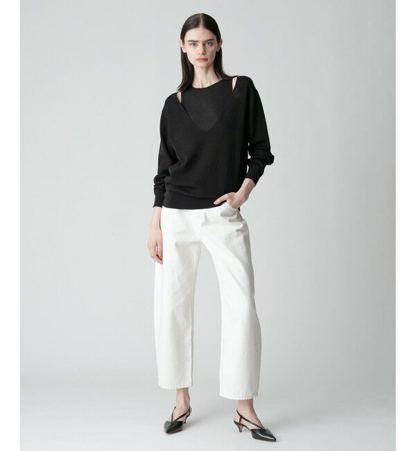 allureville「ディープV ネックレイヤードプルオーバー」|ニット・セーター|