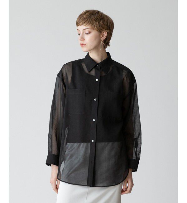 allureville「◇ オーガンジーシアーシャツ 」|シャツ・ブラウス|