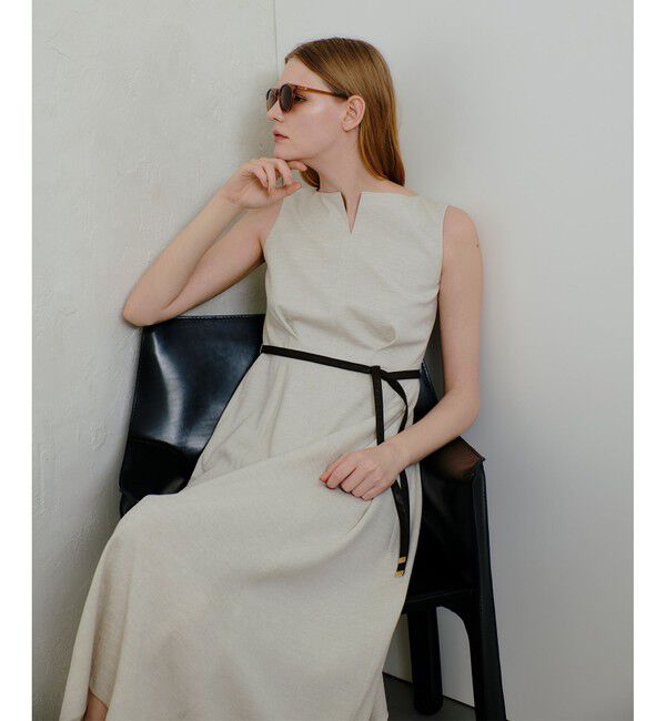 allureville「リネンライクオックスノースリワンピース」|ワンピース|