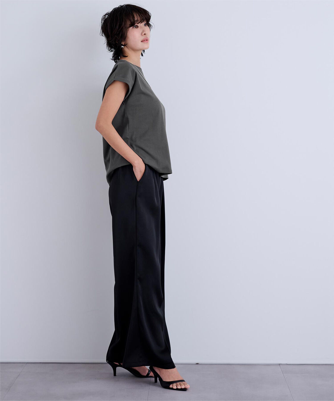 ur's「汗染み防止ダブルカフスTシャツ」|Tシャツ・カットソー|