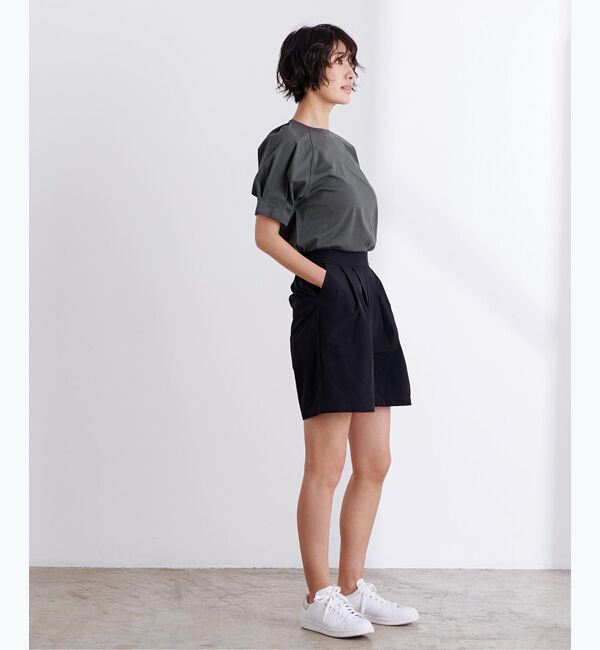 ur's「汗染み防止タックボリュームスリーブTシャツ」|Tシャツ・カットソー|