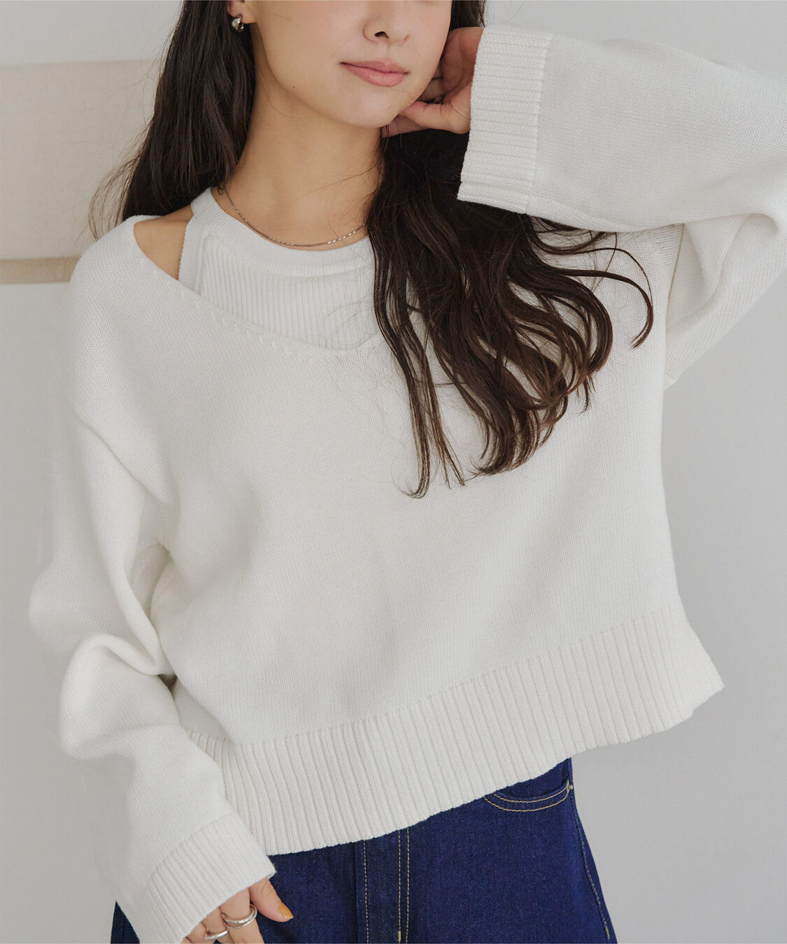 titivate「レイヤードニット」|ニット・セーター|