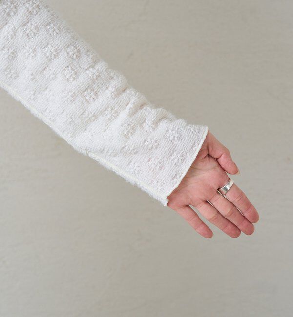  「シャギー花柄ストレッチジャガードプルオーバー」|プルオーバー|