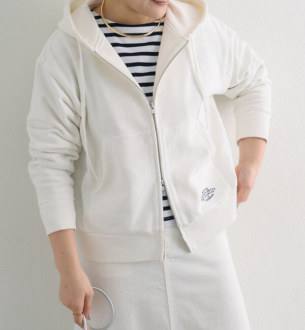  「ダブルジップ裏毛スウェットパーカー」|パーカー|
