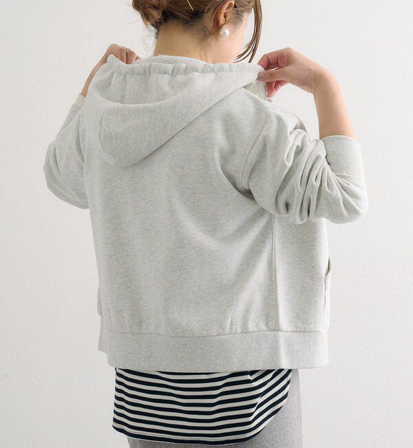  「ダブルジップ裏毛スウェットパーカー」|パーカー|