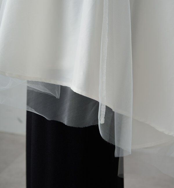  「《リバイバル》【WEB限定/Du noir】チュールドッキングTシャツ」|Tシャツ・カットソー|