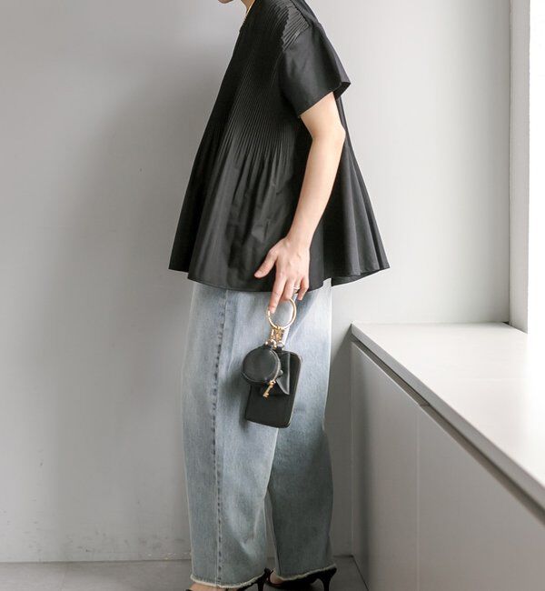  「《リバイバル》【WEB限定/Du noir】フロントプリーツTシャツ」|Tシャツ・カットソー|