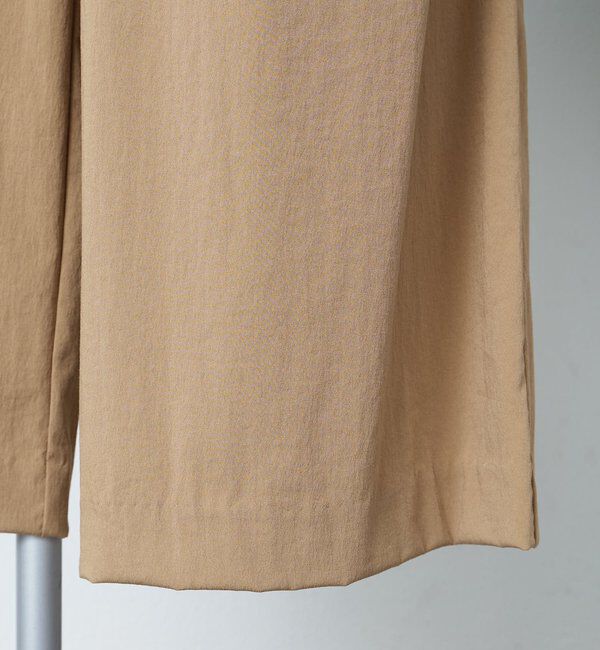  「レーヨンナイロンストレッチタックワイドパンツ」|スラックス|