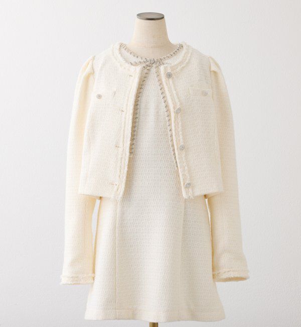  「ビジューリボンミニワンピ」|ワンピース|