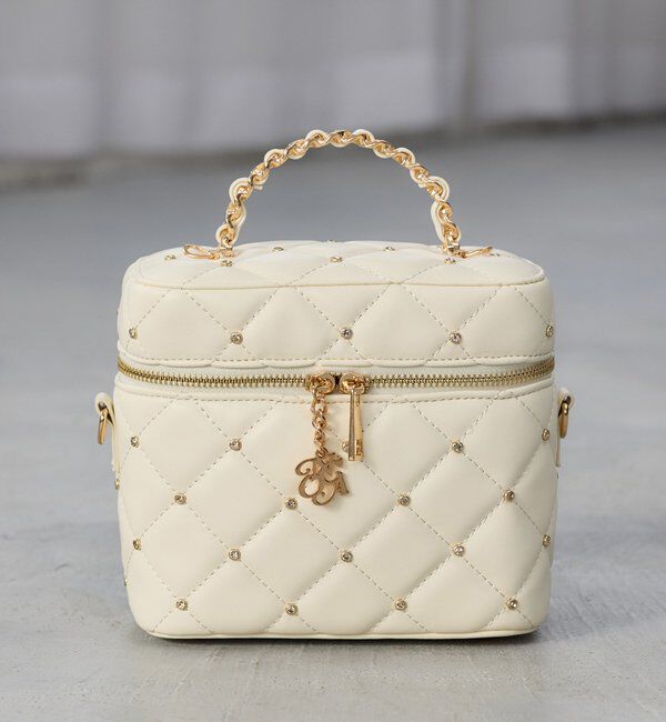  「WEB限定/チャーム付きキルティングバニティバッグ」|ショルダー・メッセンジャー|